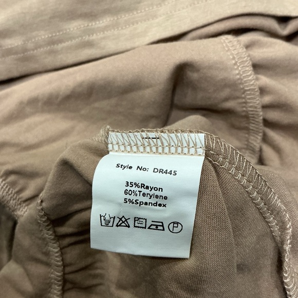 🔥3/$42 w FREE SHIPPING🔥 Tiered Ruffle Maxi Dress in Tan - Picture 5 of 5